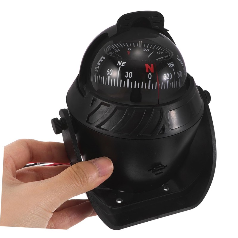 BUGUUYO Dashboard Compass with LED Night Navigation Light and Shockproof