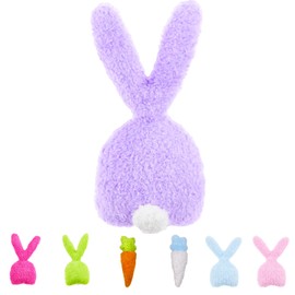 30cm Easter Bunny Soft Plush Pillow Toy,11.8'' Lilac Purple Easter Squishy Bunny Teddy,Easter Bunny Basket Stuffers,Stuffed Animal Bunny Plushies Toys Gift for Kids Girls Birthday Easter Cuddly Toy