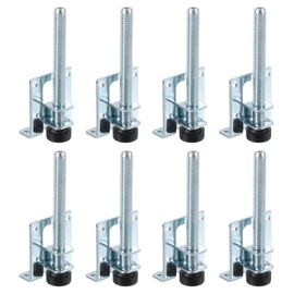 sourcing map Furniture Leveling Feet, 8Pcs - Adjustable Furniture Feet Levelers, 3" Adjustable Height L Shaped Leveler Legs for Cabinet Table Wardrobe Work Bench
