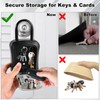 Locilot L Large Key Lock Box, 4.5”x3.7”x1.5” Waterproof Kirsite Combination