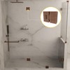 Brixwell H-MB180GTGA-ACP Adjustable Majestic Series Glass-to-Glass Mount Hinge 180 Degree