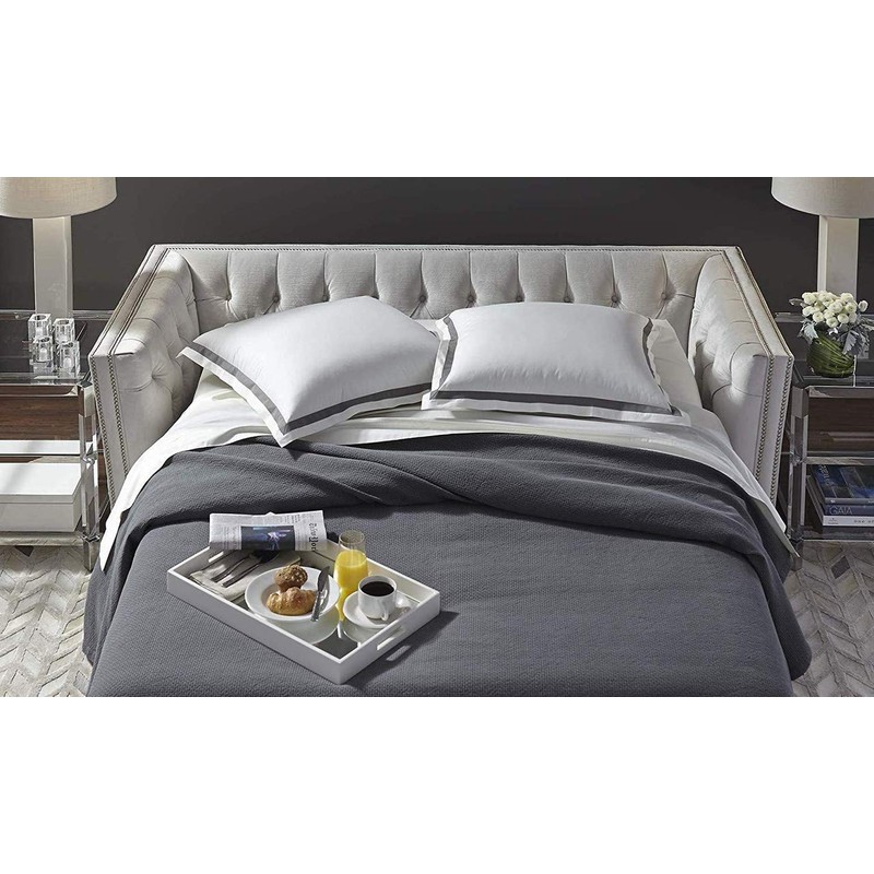 Sleeper Sofa Bed Sheet Set - Queen Ivory Solid Sofa