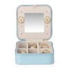 Vlando Small Travel Jewelry Box Organizer - Mirrored Jewelries Necklaces
