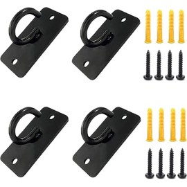 For 4 PCS Battle Rope Anchor,Resistance Band Wall Anchor, Exercise Station Strap Anc