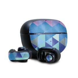 Glossy Glitter Headphone Skin Compatible with Bose Ultra Open Earbuds - Purple Kaleidoscope - Premium Vinyl Protective Wrap Decal Cover - Easy to Apply | Crafted in The USA by MightySkins