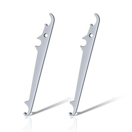 Folzirt Set of 2 window adjustment keys with chrome-plated surface for window corner bearings, high-quality steel corner bearing key, window fittings, window adjustment tool