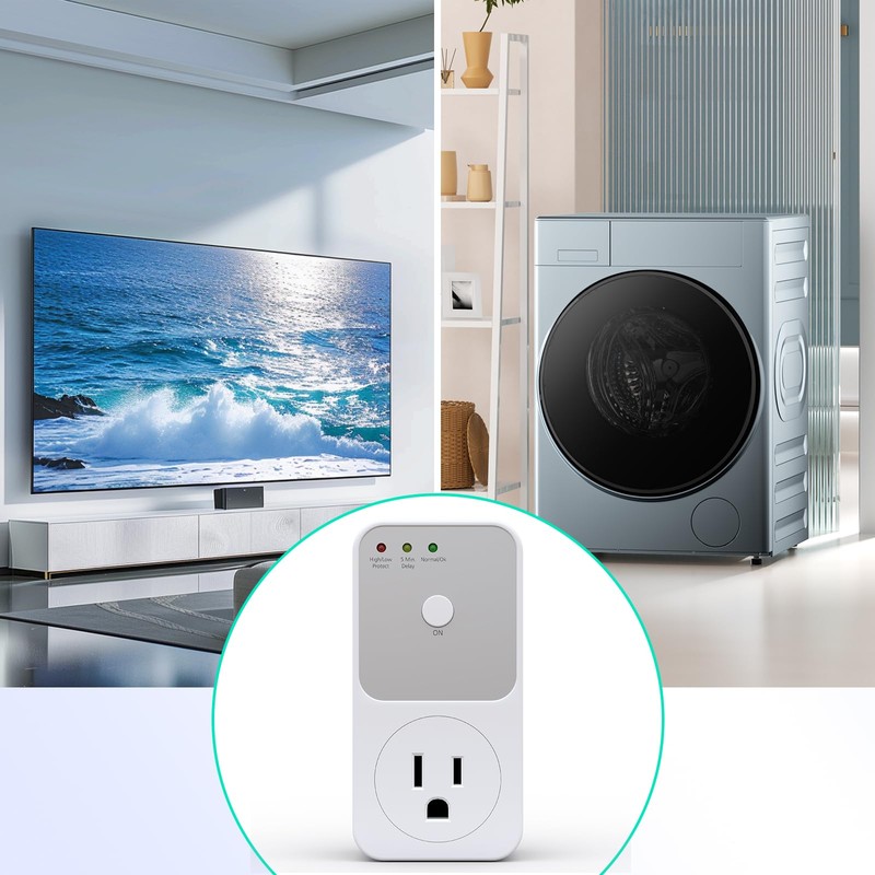 BSEED Single Outlet Surge Protector for Refrigerator, TV, PC &