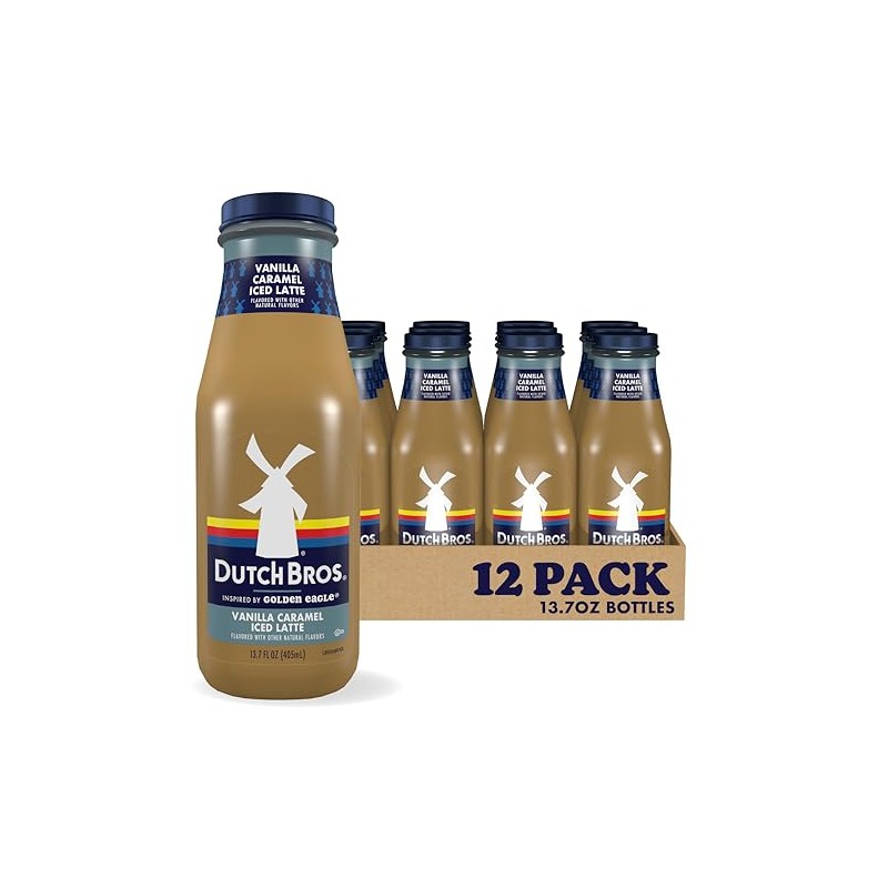 Dutch Bros® Vanilla Caramel Iced Latte, Inspired by Golden Eagle®,