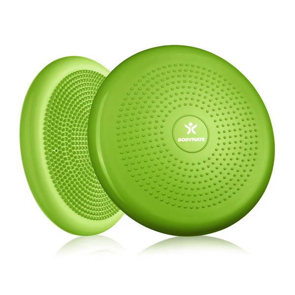 BODYMATE green balance cushion incl. pump - 34cm diameter inflatable