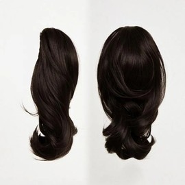 [Pick&Wear] Setting perm ponytail short length layered cut wig two-tone brown / [픽앤웨어] 세팅펌 포니테일 숏기장 레이어드컷 가발 투톤브라운