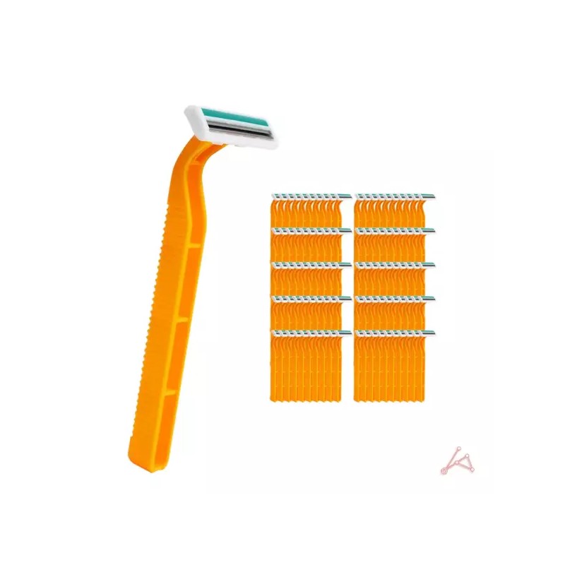 X2EA 2중날 일회용면도기(100개입) X2EA Double Edge Disposable Razor (100 Pieces)