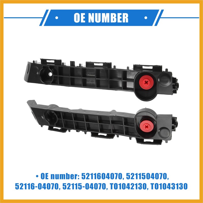 Partuto 1 Pair Bumper Brackets Support Fender Cover Compatible for