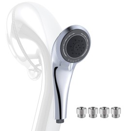 VIVIDVIVA Shower Head, Micro Nano Bubble, Water Pressure Strong Shower Head, Ultra Fine Nano Bubble Shower Head, Water Saving, 5 Modes, Massage, Moisturizing, Skin Cleansing, Handheld, Multifunctional
