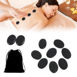 VARKAGE Hot Stone Massage Set, Durable Hot Stone Stones, Hotstone Massage Stones for Hydrotherapy and Full Body Relaxation Massage for Relaxing the Body Enjoy the Mood Pack of 10