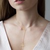 Cross Pendant Necklace for Women Sign 8 Lariat Necklace Faith