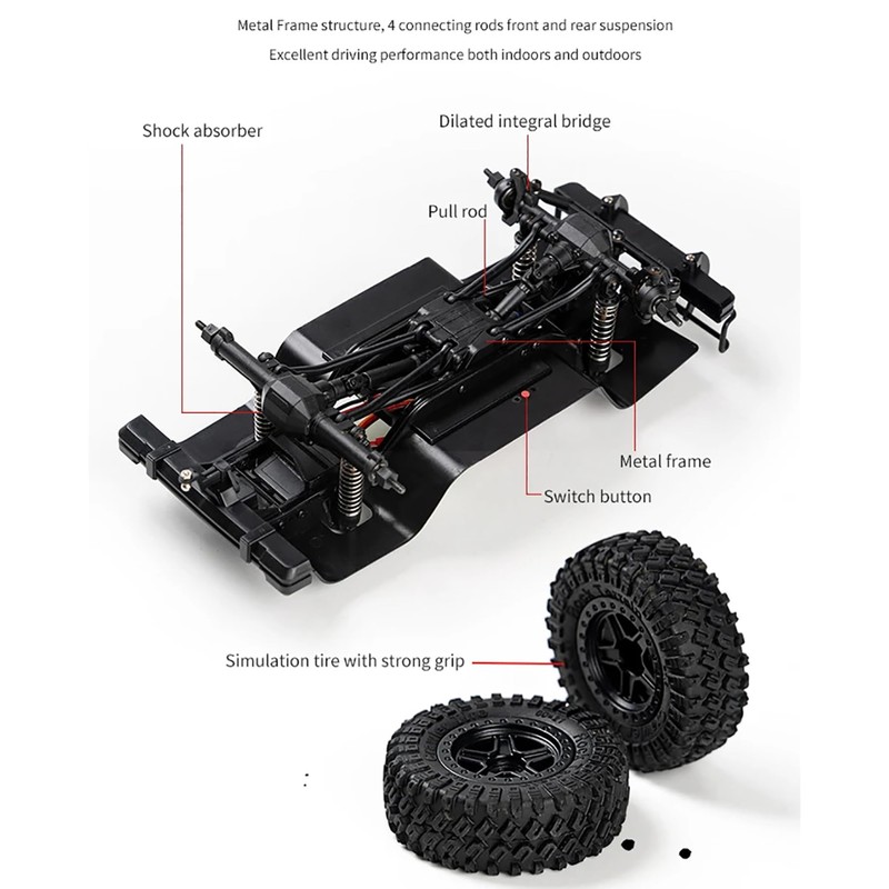AMK 1/18 RC Crawler TRX4M Nylon Chassis Frame Car Body