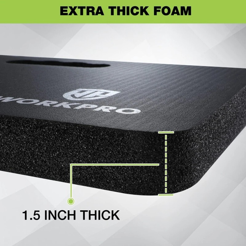 WORKPRO Extra Thick Kneeling Pad 2-Pack Soft Foam Cushioning for