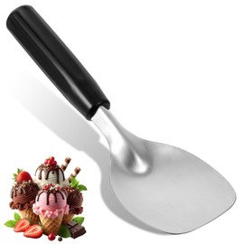 Larrel Ice Cream Spade Ice Cream Scoop Stainless Steel Ice Cream Spoon Paddle with Non-Slip Handle
