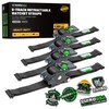 Rhino USA E Track Retractable Ratchet Tie Down Straps -