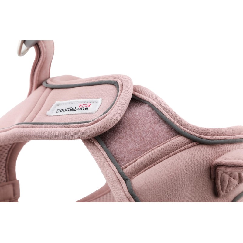 Doodlebone Dinky Dog Snappy Harness (Chalky Pink, 2)
