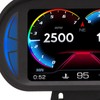 Car HUD Display OBD2 GPS Mode with Inclinometer Compass Speed