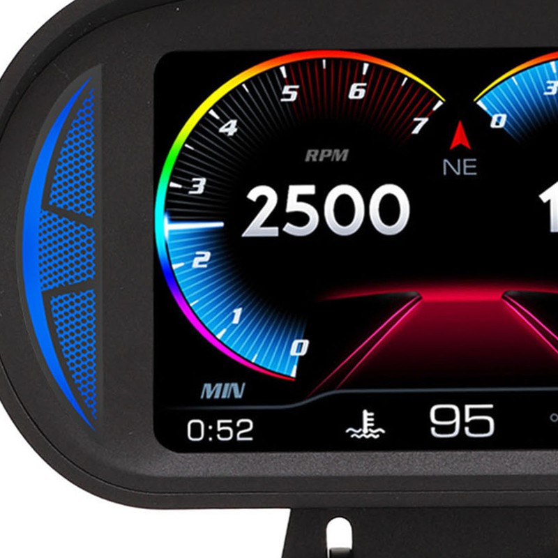 Car HUD Display OBD2 GPS Mode with Inclinometer Compass Speed