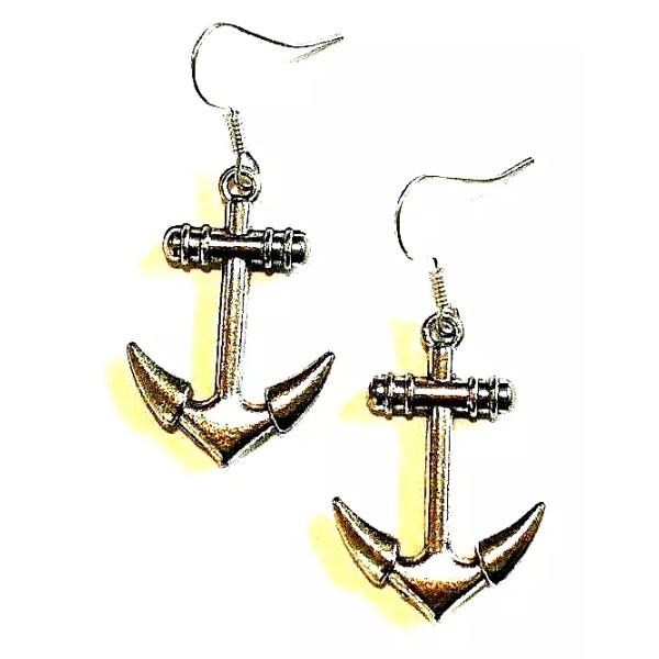 Skullz&RedBottomz ANCHOR EARRINGS - NEW!! (Sailor, Rockabilly, Tattoo-Style, Pin-Up, Hipster)