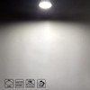 CQTLED GU10 LED Light Bulbs 5W,Daylight White 6000K 500LM,110-220V,120°Wide Angle,Replaces