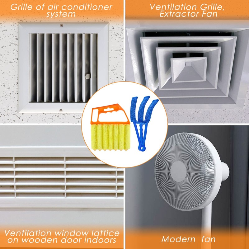 Romooa 4 Pcs Window Venetian Blind Cleaner Duster Tool 7