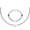 LES POULETTES BIJOUX - Necklace and Bracelet Set White Pearl