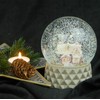 Snow globe sugar baker's house winter forest base beige sand
