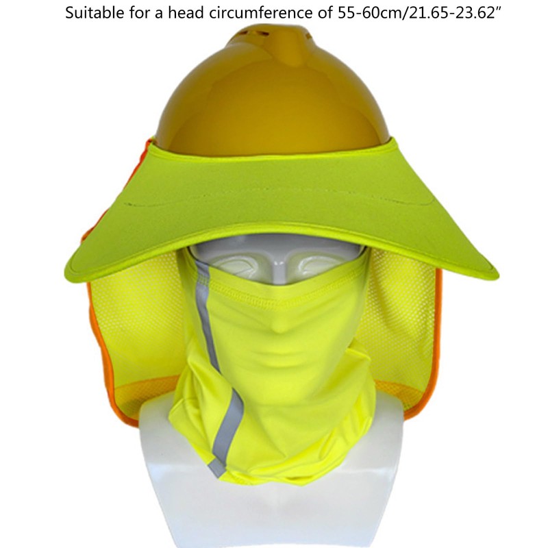 URTERYSER Reflective Sun Shade for Hard Hats Safety Helmets Neck