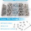 Yinpecly 200Pcs M5 T-Nuts Screws Kit, Hammer Head T Slot