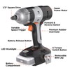 Litheli Cordless Impact Wrench Kit, 1/2 Inch Hog Ring Impact