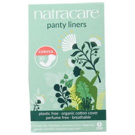Natracare Organic & Natural Curved Panty Liners 30 ea (Pack of 8)