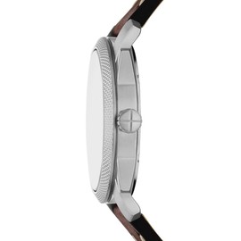 Set reloj y pulsera Fossil Machine FS6081SET de piel en color marrón para caballero