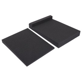 Generic Acoustic Isolation Pads for Speakers High Density Monitor Sound Isolation Cushion Pads for Noise Reduction Recording Studios Black
