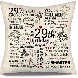 Regalos de cumpleaños 29, ideas de decoraciones de fiesta de cumpleaños 29 para ella, para mujeres, hombres, regalos de cumpleaños para hermana, hermano, primos, amigos, novia, novio, esposa, marido