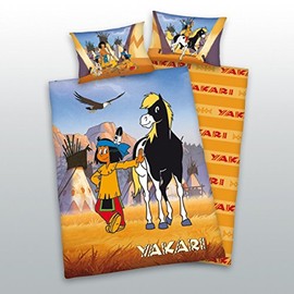 Yakari Bed Linen, Cotton, Multi-Colour, Single