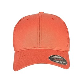 Flexfit Unisex Wooly Combed Baseball Cap, orange