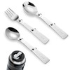 3pcs Folding Spoon and Fork for Thermos Funtainer Food Jar