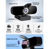 BYLIFITY Webcam con Micrófono, Camara Web para PC HD 2K,