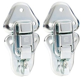 2 x Adam Hall 1602 - Surface Mounted Lock Large with Eyelet for Padlock 97 x 50 mm
