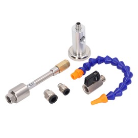 135mm / 5.31in Professional Cold Air Dry Cooling Gun 7Bar 520Btu 131Kcal Vortex Cold Air Gun Dry Cooling Airflow Machine With Flexible Tube for Machine Tool Head Welding Cutter Tools