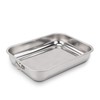 Rectangular Casserole Dish with Stainless Steel Handles, Stainless Steel, 30