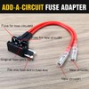 KILIGEN 2-Piece 12V/24V Mini Dual Port Fuse Tap Circuit Addition,
