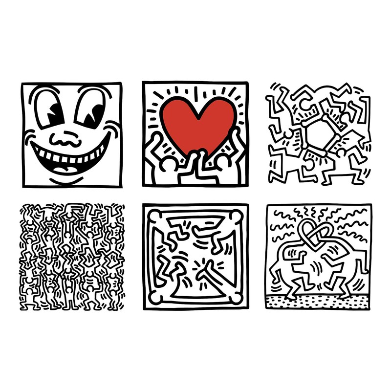 Vilac Keith Haring 9 Dice - Develops Motor Skills and