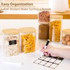 37oz(1.2Qt) Square Glass Storage Containers with Bamboo Lids – 4