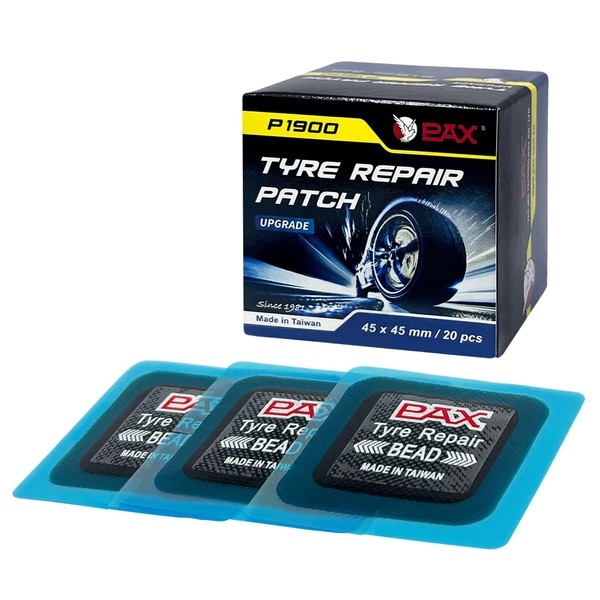 PAX 10 Pcs 100x100mm Upgraded Square 2-in-1 Tire Repair Patches,