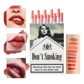 10pcs Labiales Lana Del Rey Juego De Lápiz Labial Mate